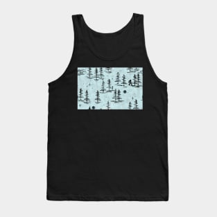 Funny Cryptid Alien Bigfoot Pattern Tank Top